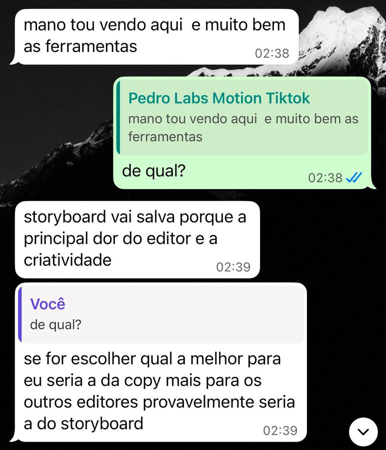 Editor: o storyboard vai salvar, a principal dor do editor é a criatividade